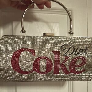 Diet Coke Rhinestone Crossbody And Clutch Bag